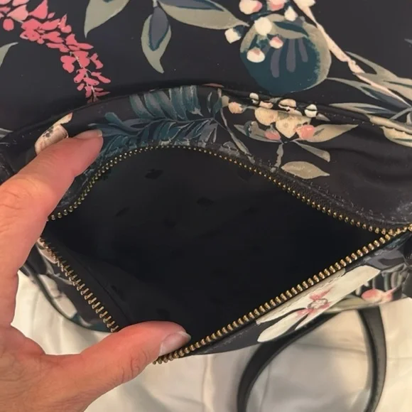 Kate Spade Black Floral Backpack - Picture 8 of 9